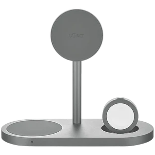 Беспроводное зарядное устройство uBear Stage Ultra, 3-в-1, с поддержкой MagSafe, Qi2
