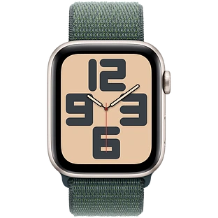 Apple Watch SE 2 (2024) GPS 44mm Starlight Aluminium Case with Lake Green Sport Loop