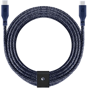 Зарядный кабель uBear Trend, USB-C|USB-С,140Вт, 2,4м, Синий