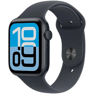 Apple Watch SE 3, GPS, 44mm, Midnight Aluminium Case with Midnight Sport Band - S/M