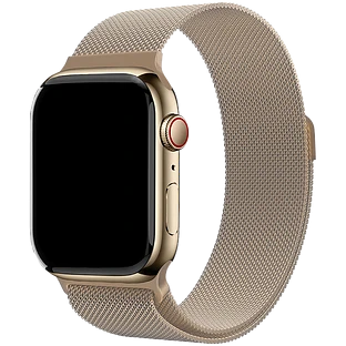 Ремешок uBear Spark для Apple Watch M/L (42, 44, 45, 49 мм), стальной, золотой