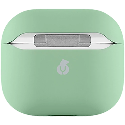 Чехол защитный для Airpods 3 Touch Pro Silicone  Case, 1.5 мм усиленный, светло-зелёный