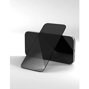 Стекло защитное 2.5D VLP Privacy Easy Box для iPhone 17 ProMax, с черной рамкой (Приватное)