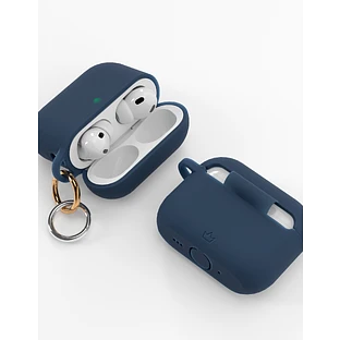 Чехол силиконовый VLP Charm Case для AirPods Pro 3, темно-синий