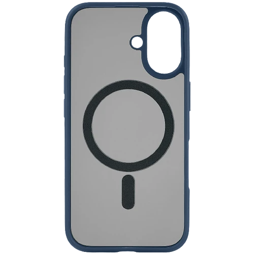 Чехол защитный uBear Cloud Mag Case iPhone 16, силк-тач, темно-синий