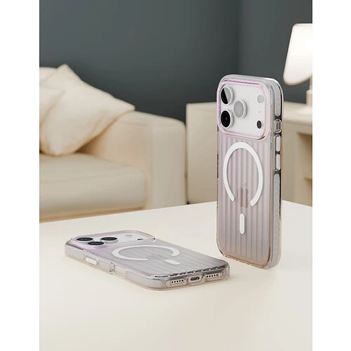 Чехол защитный VLP Pulse Case с MagSafe для iPhone 17 Pro, перламутровый