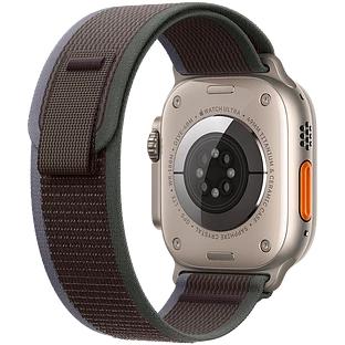 Apple Watch Ultra 2 2024 GPS + Cellular 49mm Natural Titanium Case with Blue/Black Trail Loop - S/M