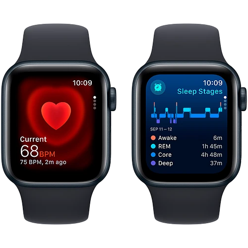 Apple Watch SE 2 (2023) GPS 40mm Midnight Aluminum Case with Midnight Sport Band - M/L