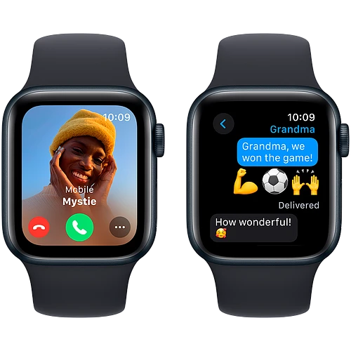 Apple Watch SE 2 (2023) GPS 40mm Midnight Aluminum Case with Midnight Sport Band - M/L