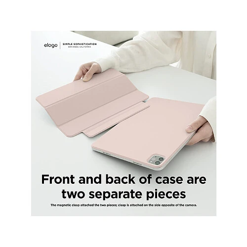 Чехол Elago для iPad 10.9 (2022 10th)/11 (2025 11th) Magnetic Folio Sand Pink