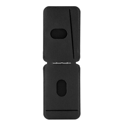 Магнитный кардхолдер uBear Fold Find My, эко-кожа, черный