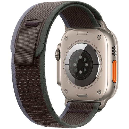 Apple Watch Ultra 2 2024 GPS + Cellular 49mm Natural Titanium Case with Blue/Black Trail Loop - S/M