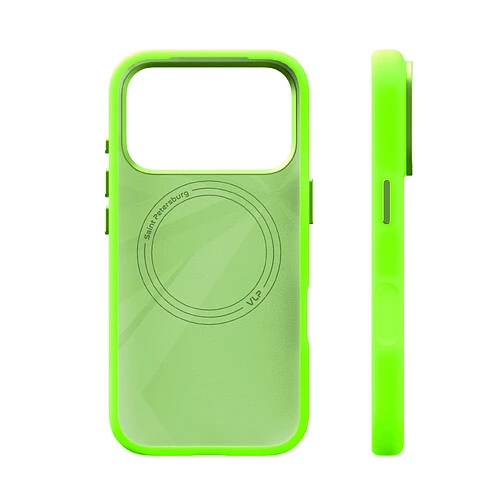 Чехол защитный VLP Aster Pro Case с MagSafe для iPhone 17 Pro Max, лайм