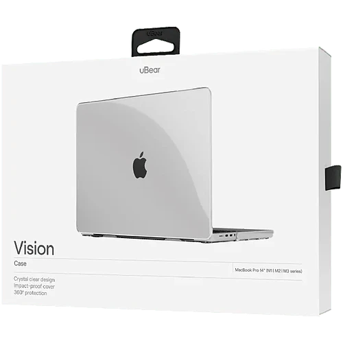 Чехол защитный uBear Vision Case для MacBook Pro 14" (M1 | M2 | M3 | M4), прозрачный