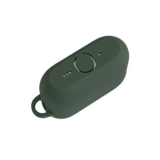 Чехол силиконовый VLP Charm Case для AirPods Pro 3, темно-зеленый