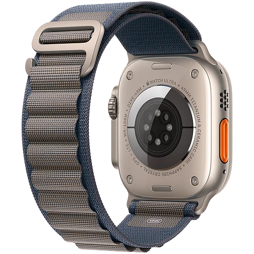 Apple Watch Ultra 2 2024 GPS + Cellular 49mm Natural Titanium Case with Blue Alpine Loop - M