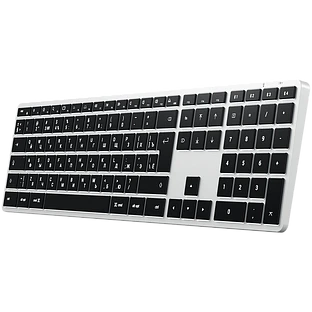 Беспроводная клавиатура Satechi Slim X3 Bluetooth Keyboard-RU. Раскладка - Русская. Цвет: серебристы