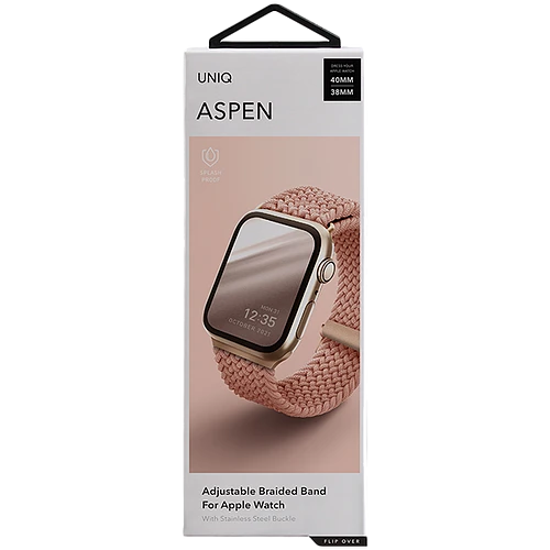 Ремешок Uniq для Apple Watch 42/41/40 mm ASPEN Strap Braided Pink