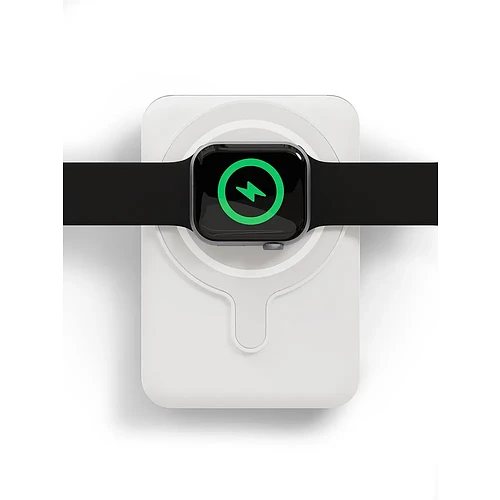 Аккумулятор внешний VLP Dual Magsafe PowerBank 5000 mAh, 3A, USB-C, белый