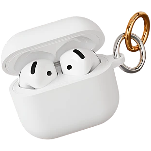 Чехол защитный VLP Charm Case для AirPods 4, белый