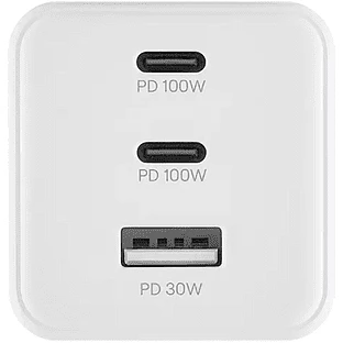 Сетевое зарядное устройство uBear Bridge, USB-C/USB A, 100 Вт, GaN + Super Fast Charging