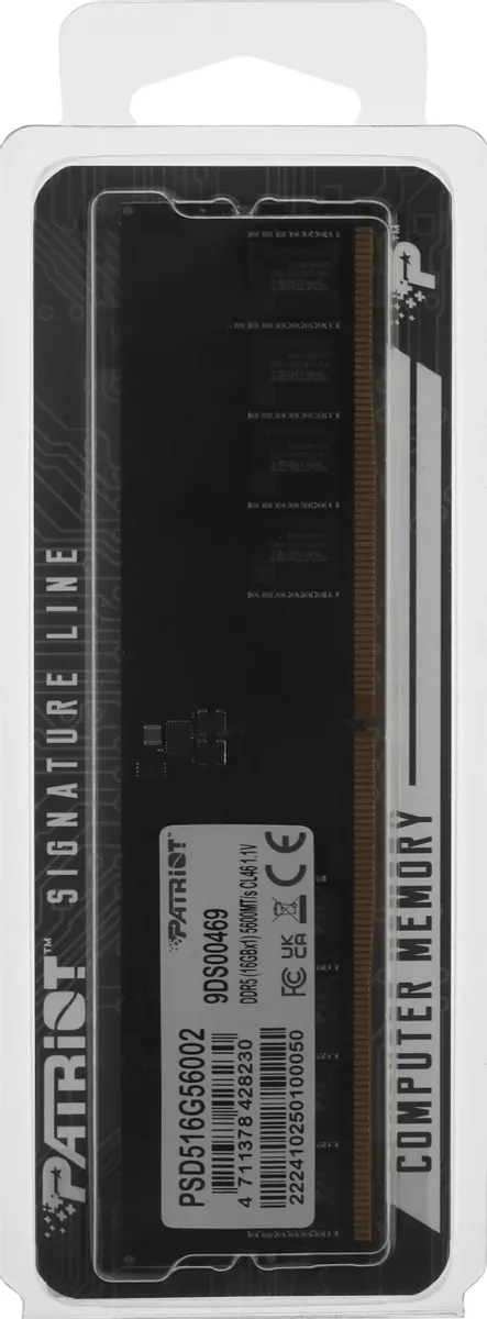 Оперативная память Patriot Signature Line 16ГБ DDR5 5600 МГц PSD516G56002